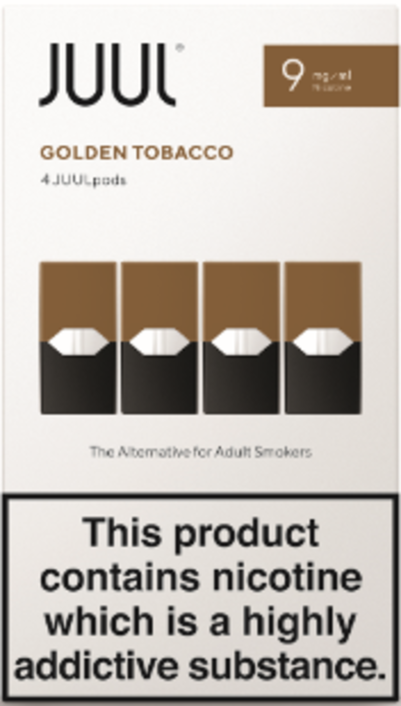 JUUL pods golden tobacco 9mg/ml  4