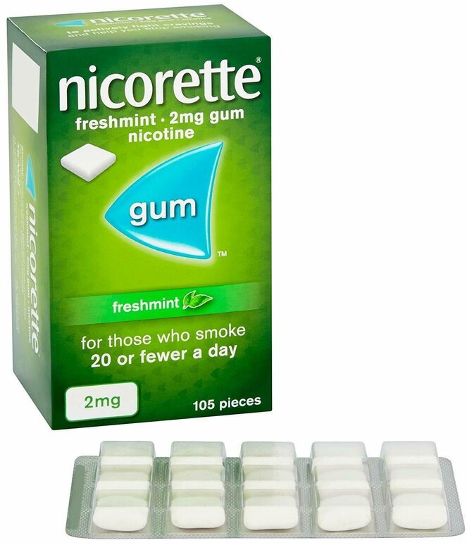 Nicorette Chewing Gum Original 2mg  105