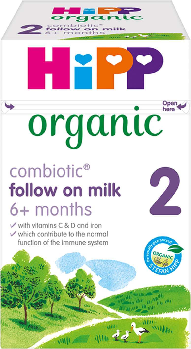 HIPP organic 2 follow on milk powder from 6m+ 800g