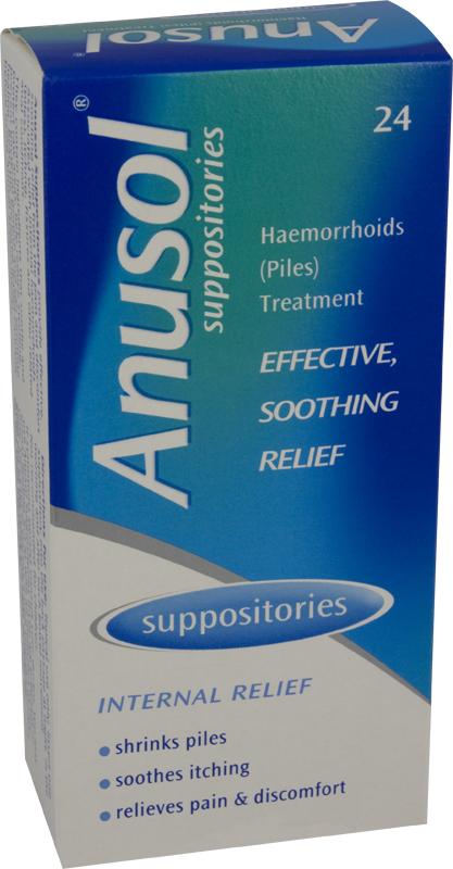 ANUSOL suppositories 24mg/59mg/296mg  24