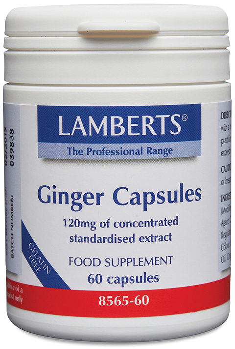 LAMBERTS herbs capsules ginger (ginger root 14,400mg)  60