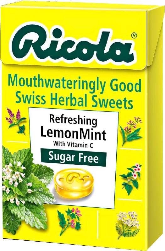 RICOLA swiss herb drops s/f lemon mint box 45g