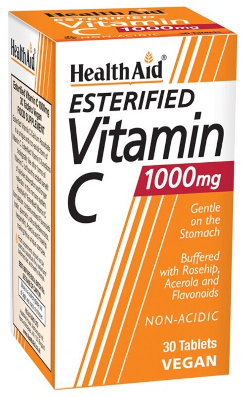 HEALTHAID vitamins tablets vegan esterified vitamin C 1000mg  30