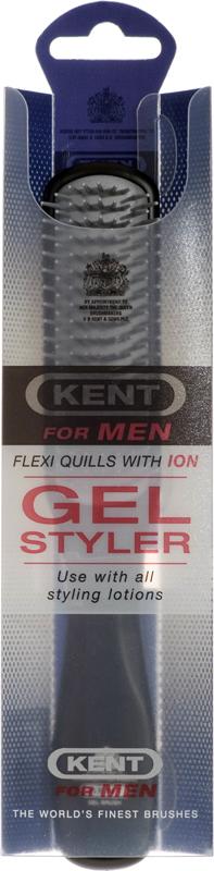KENT men's styling flat, narrow 9 row gel