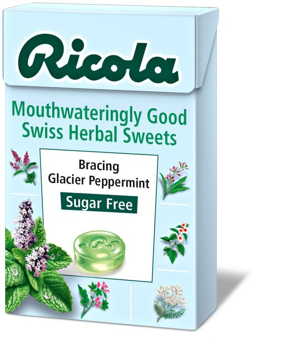 RICOLA swiss herb drops s/f glacier peppermint 45g