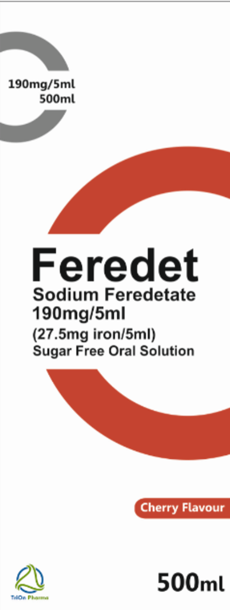 FEREDET oral solution s/f 190mg/5ml 500ml