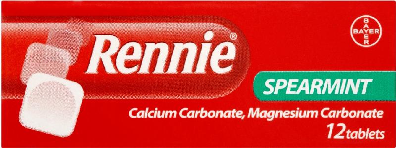 RENNIE tablets spearmint 680mg/80mg  12