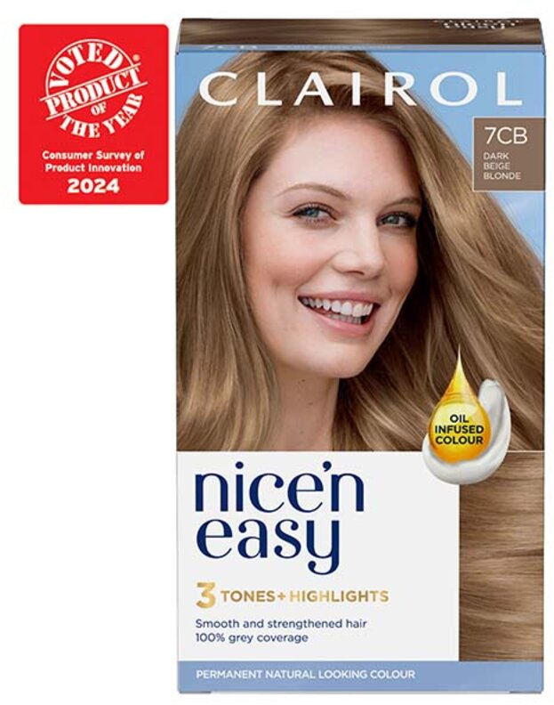 CLAIROL nice n easy care colour dark champagne blonde 7cb