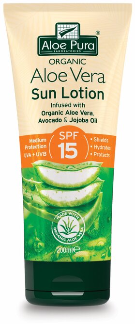 ALOE PURA aloe vera sun lotion spf15 200ml