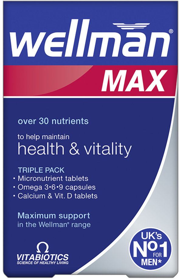 WELLMAN MAX omega 3-6-9 & calcium & vitamin D tablets  84