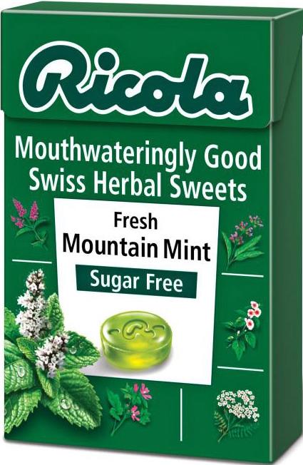 RICOLA swiss herb drops s/f mountain mint 45g