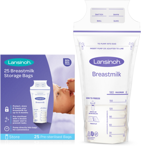 LANSINOH breastmilk storage bags  25
