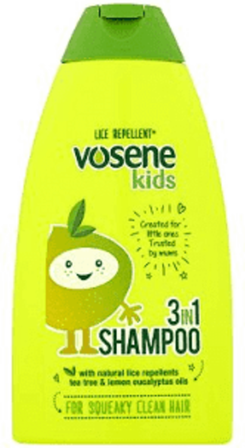 VOSENE kids 3-in-1 headlice repellent shampoo 250ml