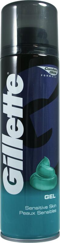 GILLETTE pre-shave classic sensitive skin shave gel 200ml