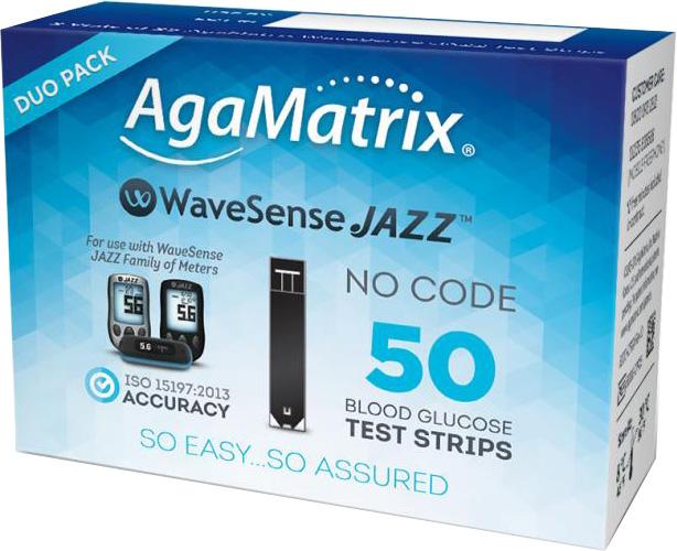 WAVESENSE JAZZ blood glucose duo test strips  50