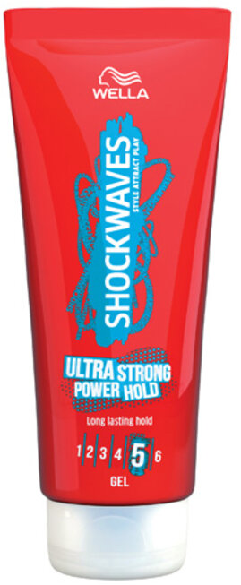 WELLA shock waves ultra strong power hold gel 200ml