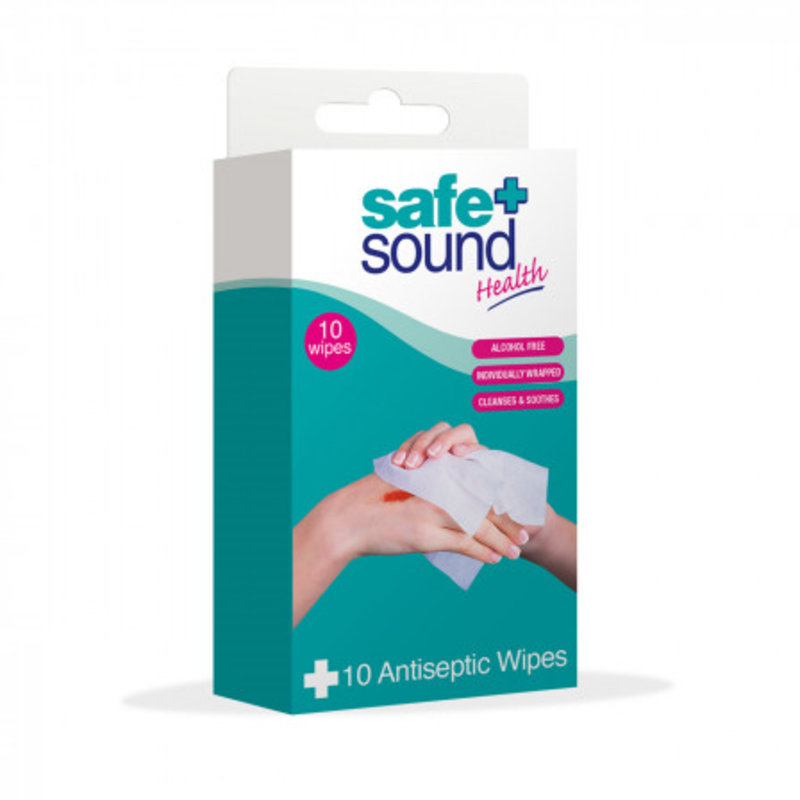 SAFE & SOUND first aid antiseptic wipes  10