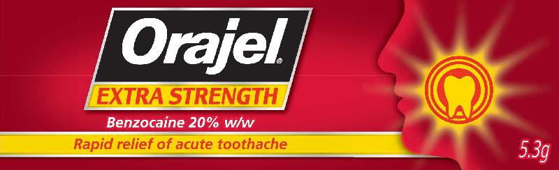 ORAJEL extra strength dental gel 20% 5.3g