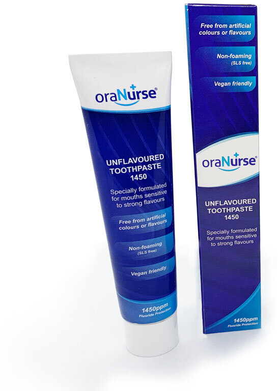 ORANURSE unflavoured toothpaste fluoride 1450ppm 50ml