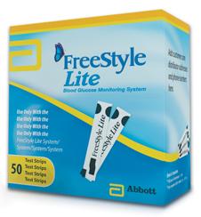 FREESTYLE LITE blood glucose blood glucose test strips  50