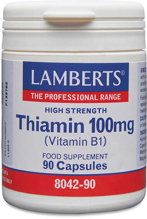 LAMBERTS vitamins capsules thiamin 100mg (vitamin B1)  90