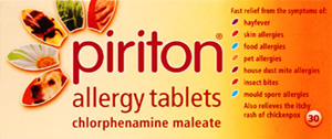 PIRITON tablets 4mg  30