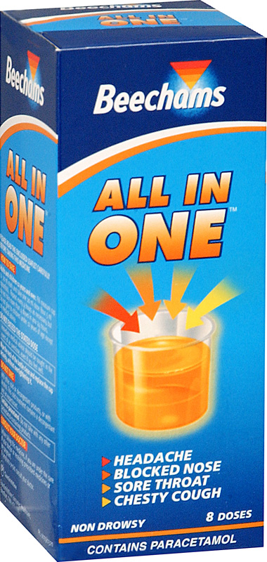 BEECHAMS ALL-IN-ONE liquid 200mg/500mg/10mg 160ml