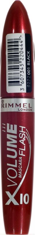 RIMMEL eye make-up mascara volume flash X 10 black 8ml