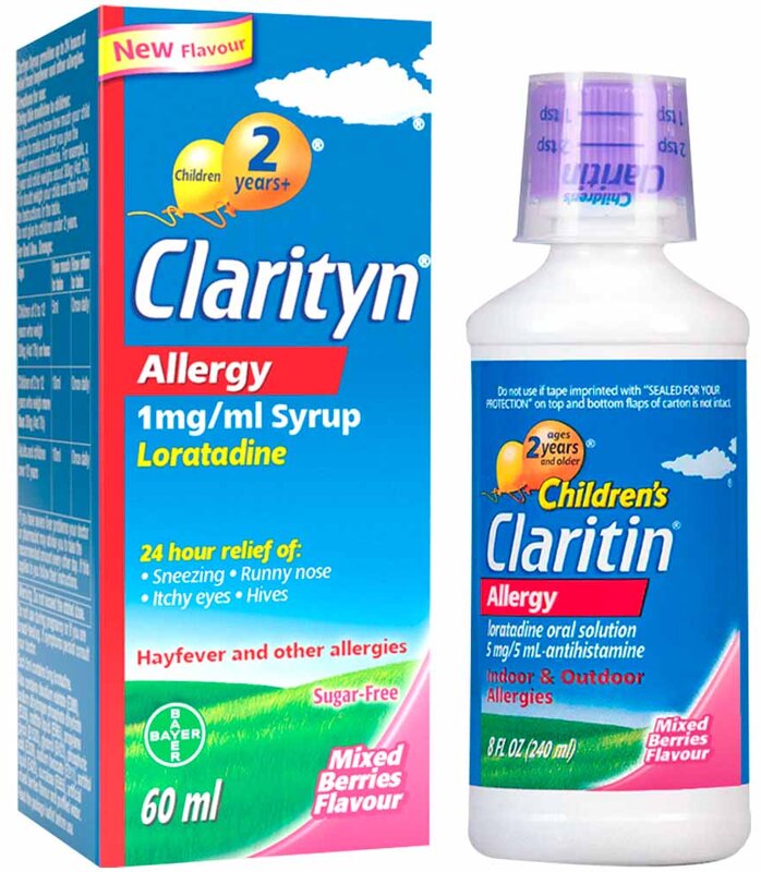 CLARITYN kids allergy syrup, berry 5mg/5ml 60ml