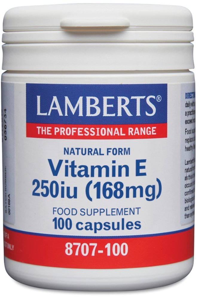 LAMBERTS vitamins capsules natural vitamin E 250iu  100