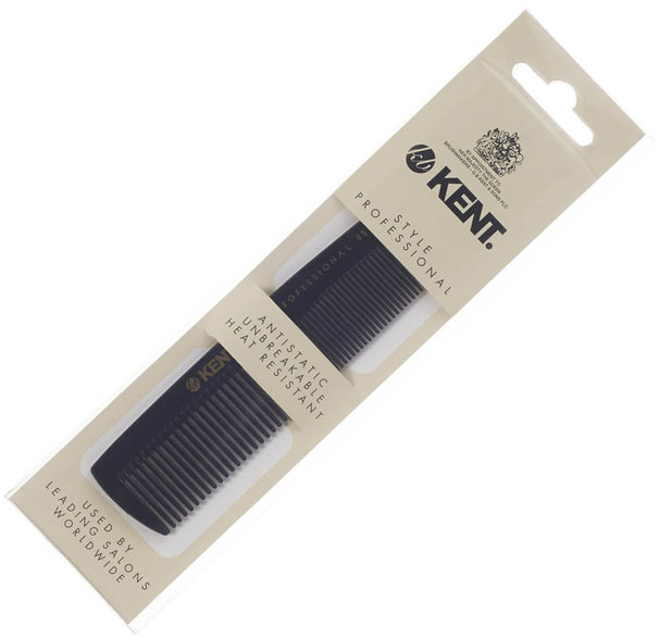 KENT combs styling men's pocket, coarse/fine 128mm