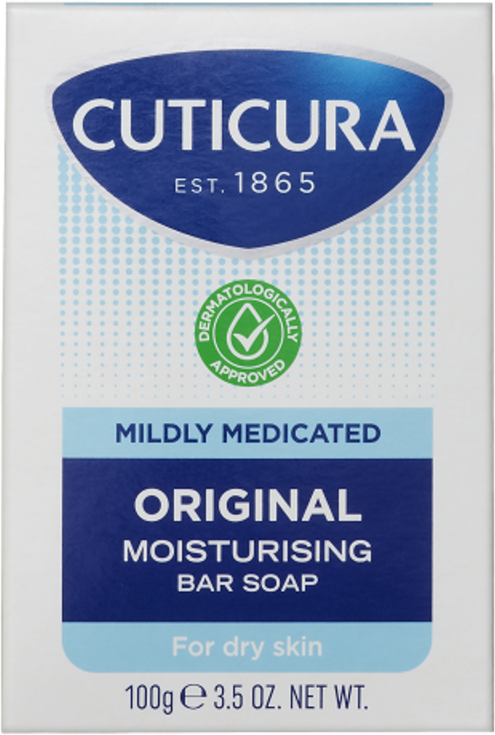CUTICURA bar soap mildly medicated for dry skin 100g