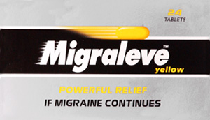 MIGRALEVE tablets yellow pack 8mg/500mg  24
